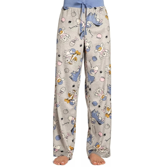 Winnie The Pooh Velvet Fleece  Pajama Pants - Picture 1 of 11